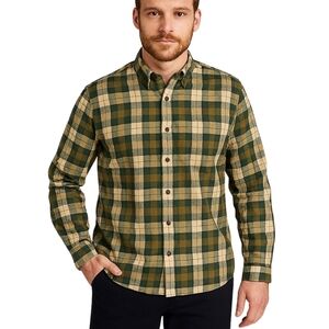 Barbour Tartans Plaid Loose Fit Men's XXL Green Plaid 100% Cotton Hunt Work